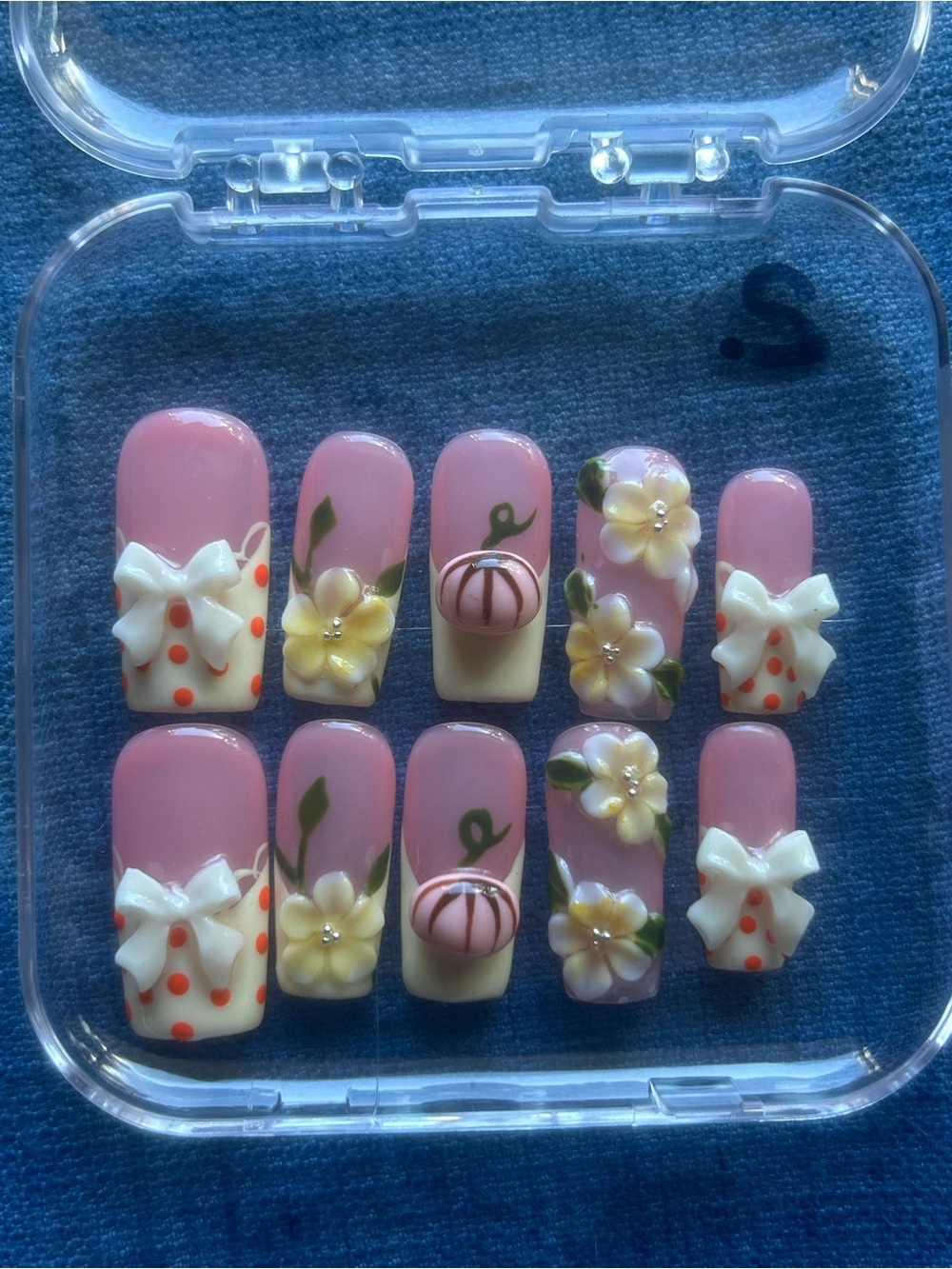 Long Square - Handmade Artisan Press On Nails